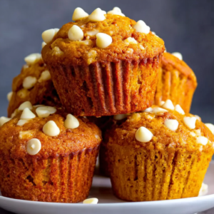 delicious pumpkin white chocolate chip muffins recipe
