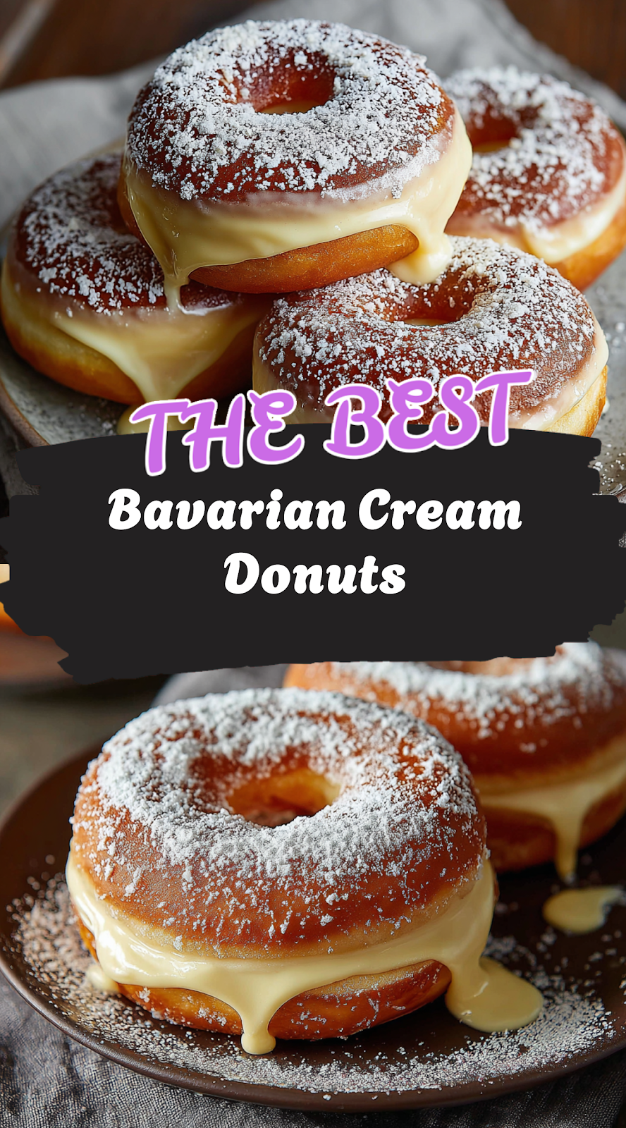Deliciously Fluffy Bavarian Cream Donuts