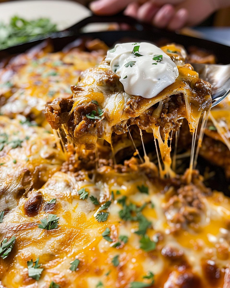 Flavorful Enchilada Ground Beef Casserole Recipe