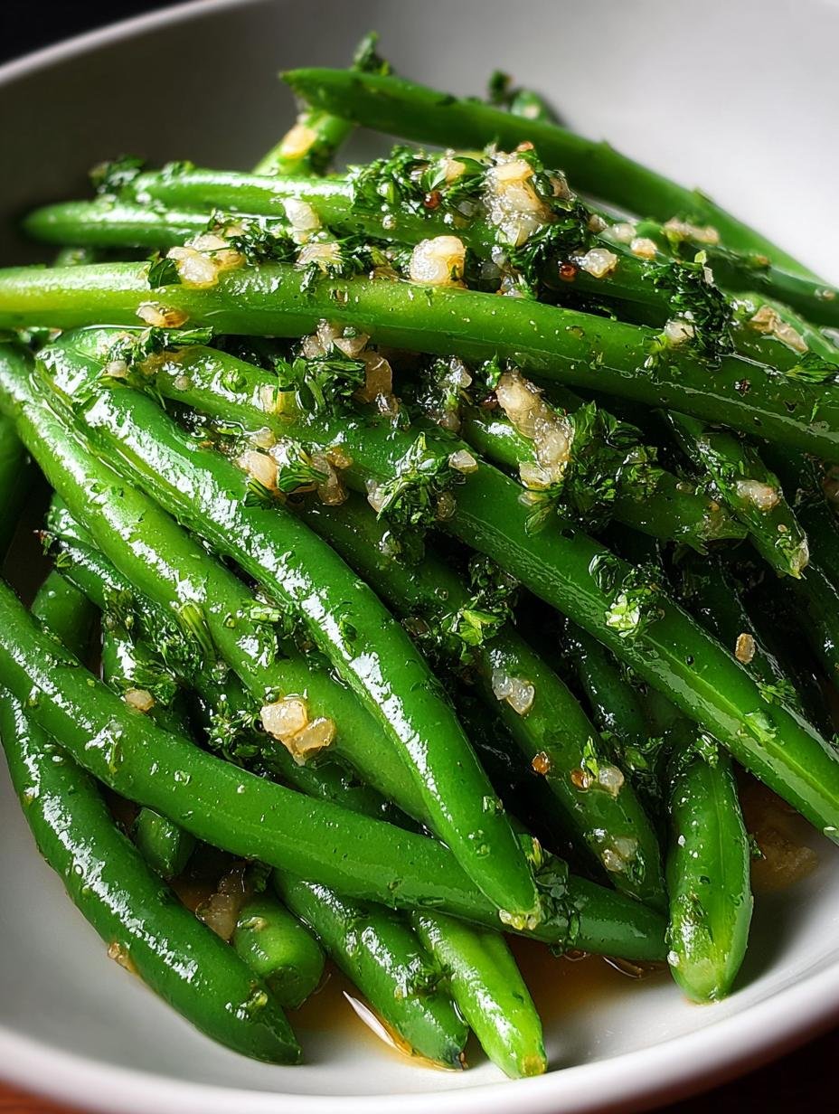 Garlic and Cilantro Green Beans with EVOO Delight