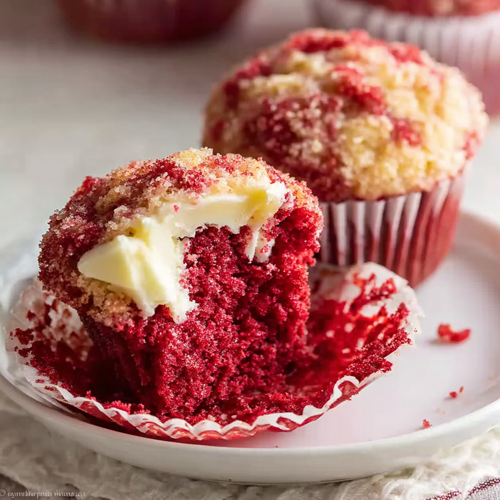 Irresistible Red Velvet Cream Cheese Muffins
