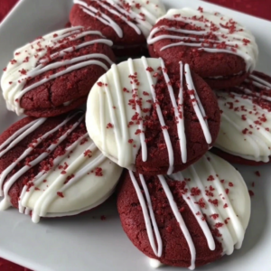 irresistible red velvet pan banging cookies