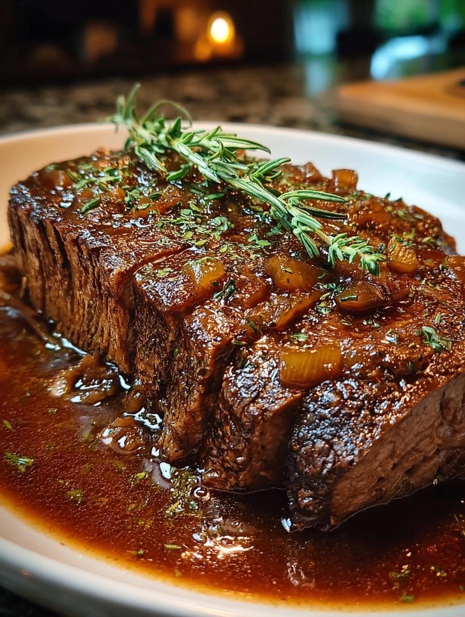 Mouthwatering Slow Cooker Balsamic Beef Roast