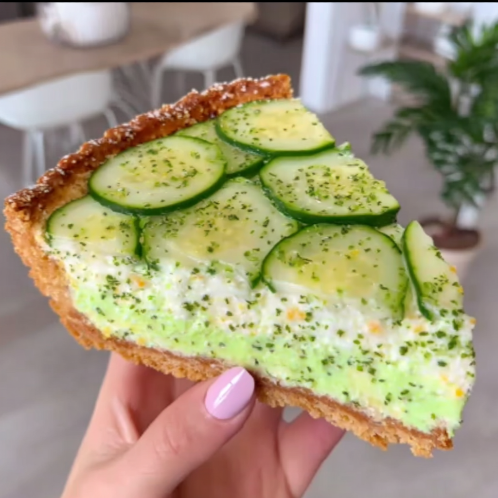 Refreshing Cucumber Cream Cheese Tart for Entertaining