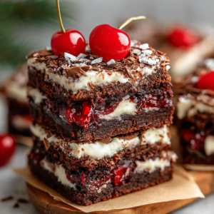 decadent black forest brownies to delight your taste buds