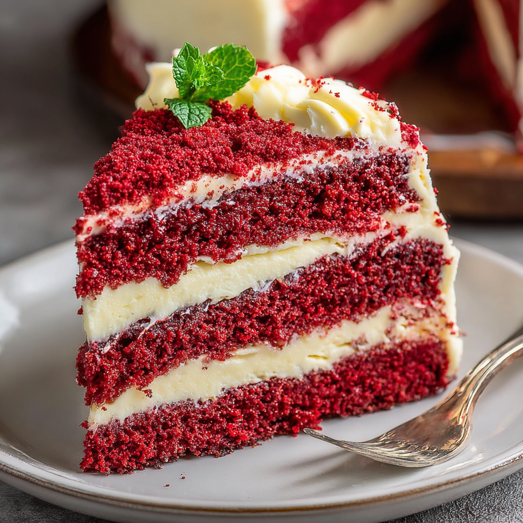 Decadent Red Velvet Cheesecake Cake Recipe