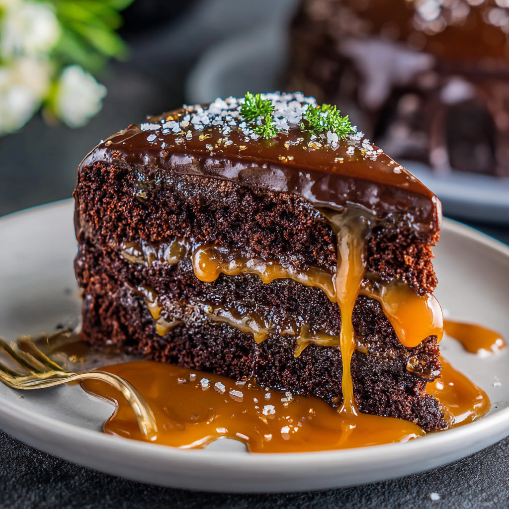 Decadent Salted Caramel Chocolate Cake Recipe