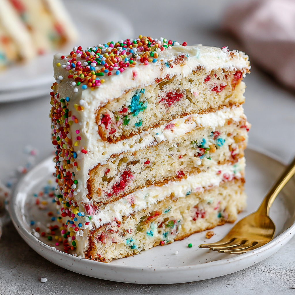Delight in the Celebration of Funfetti Birthday Cake