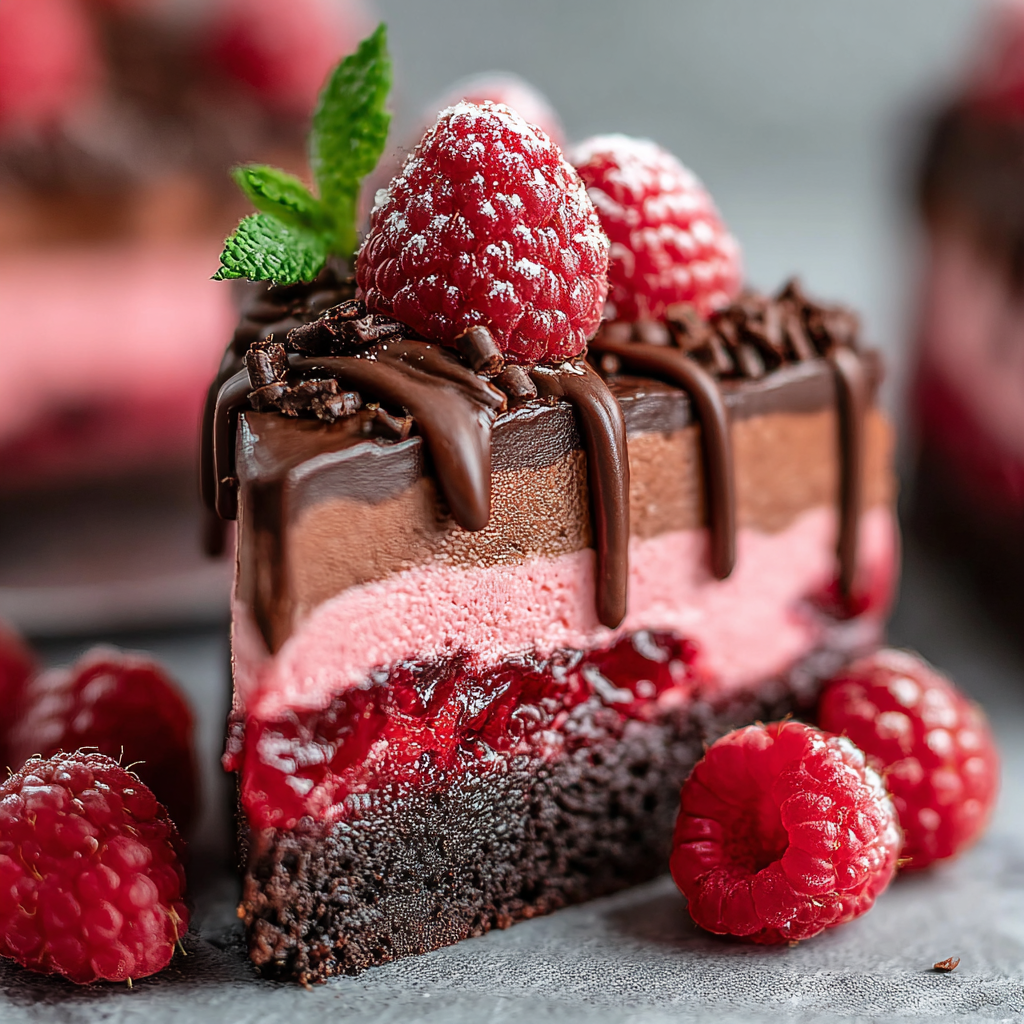 Indulgent Chocolate Raspberry Mousse Cake Recipe