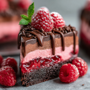 indulgent chocolate raspberry mousse cake recipe