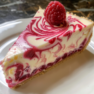 creamy dreamy white chocolate raspberry swirl cheesecake no