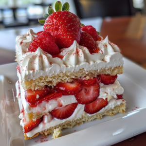 create a stunning strawberry shortcake layered dessert