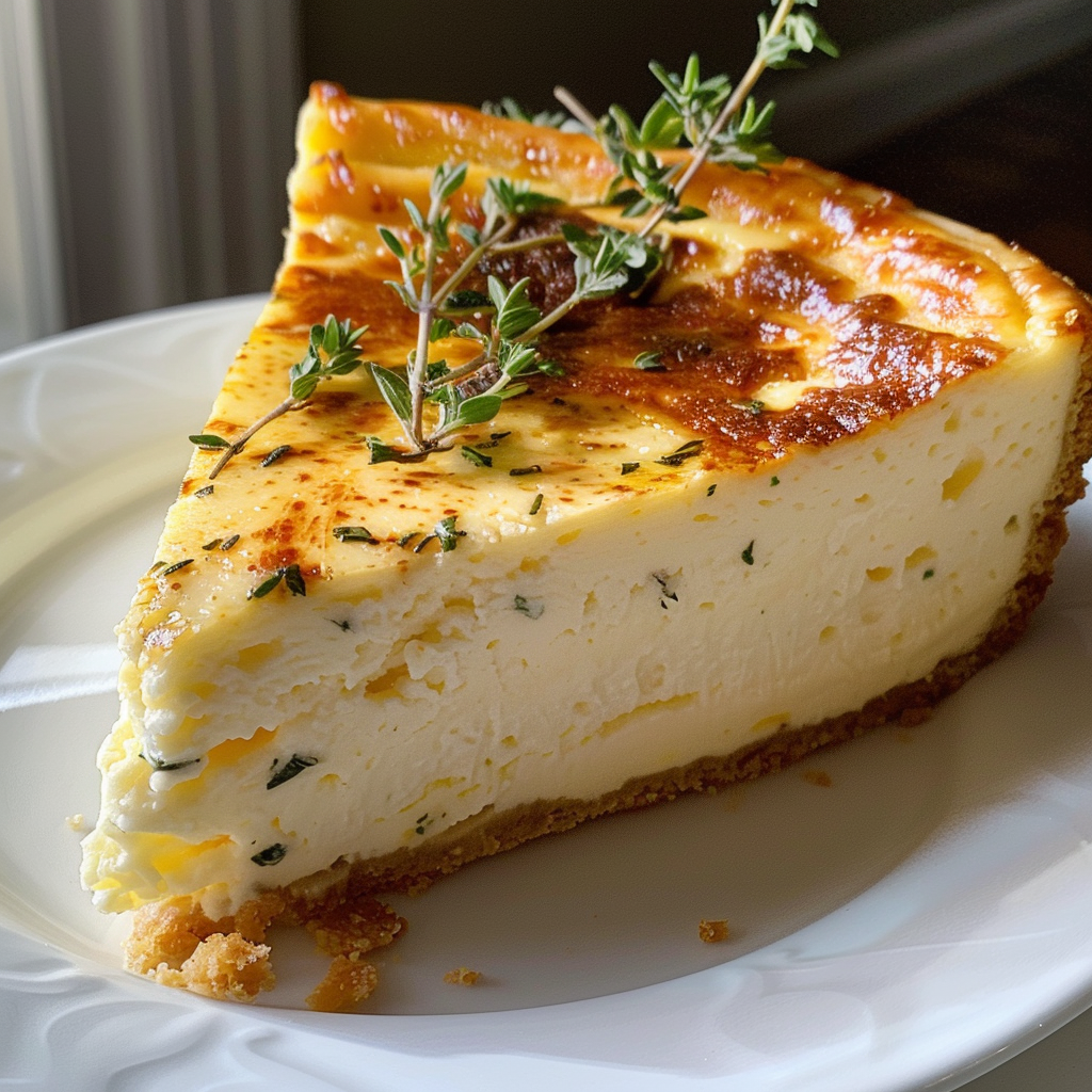savory cheesecake with herbs perfect for spring 1